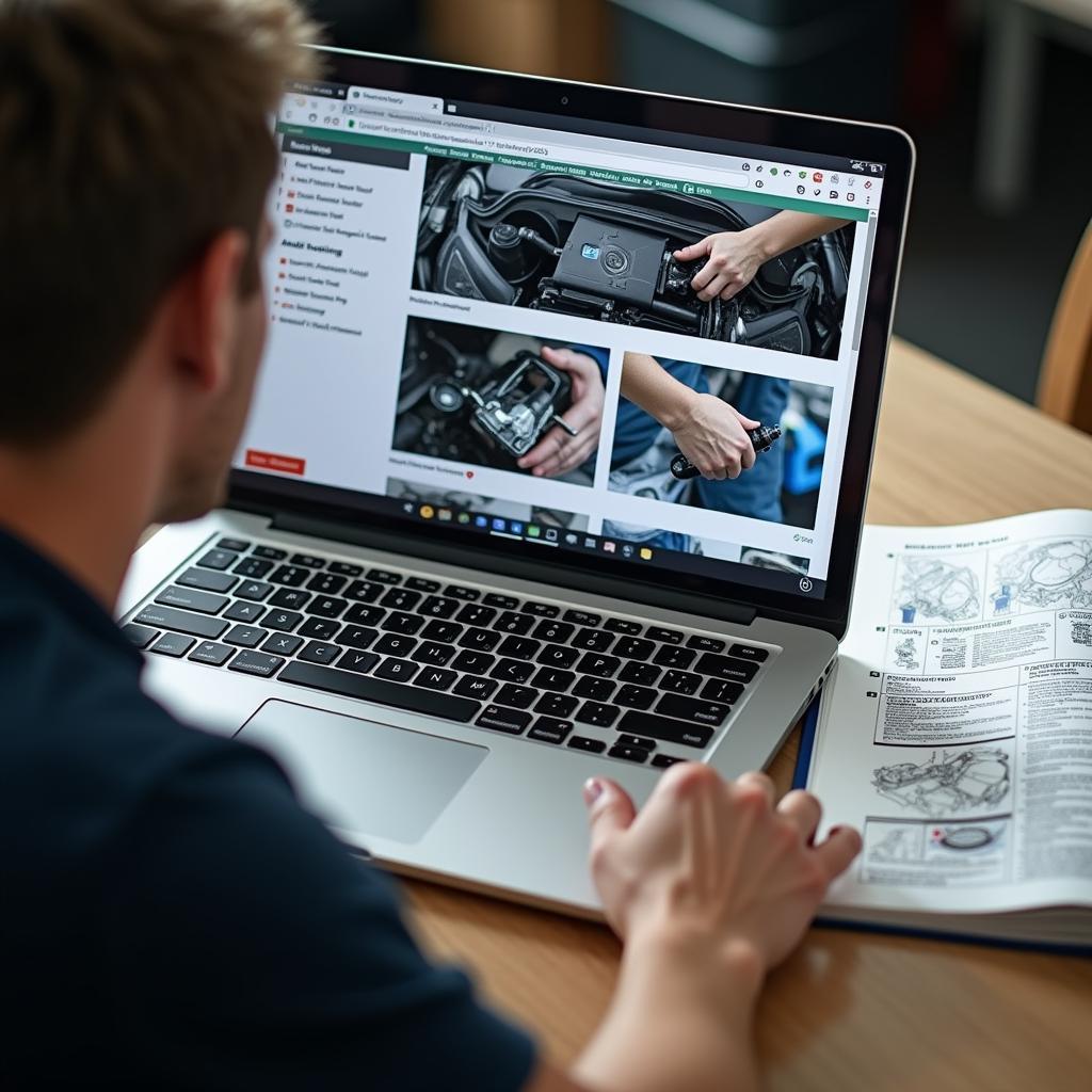 Online-Tutorials und Reparaturanleitungen für die Autoreparatur