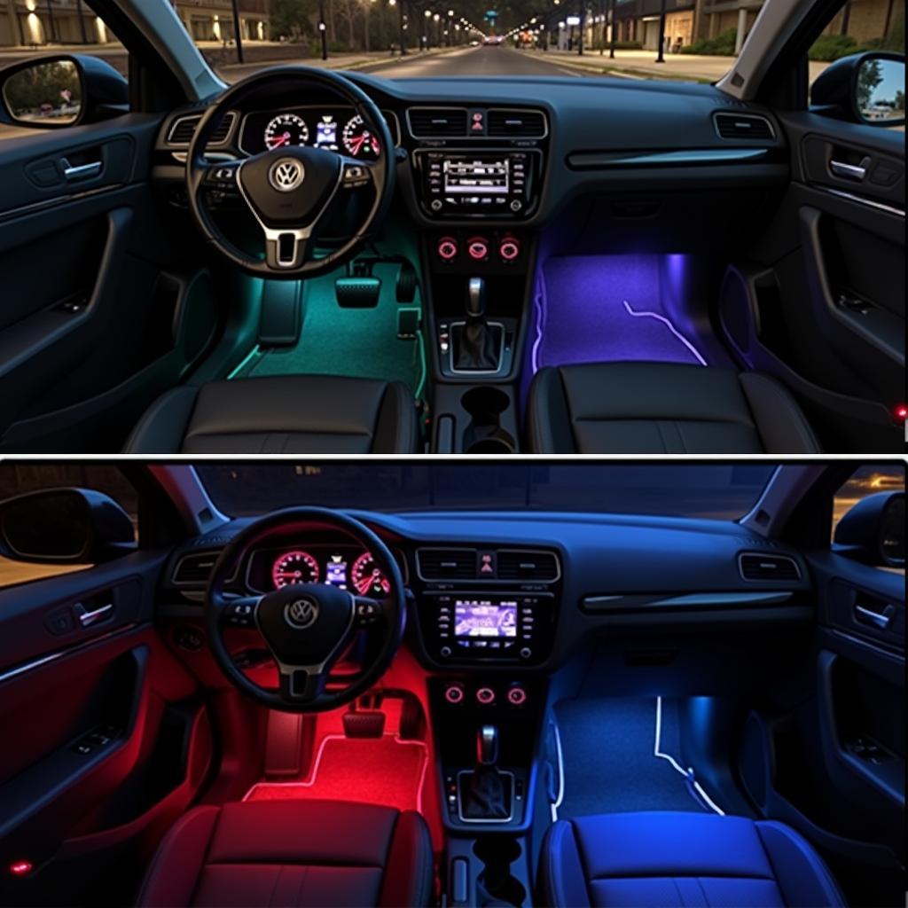 Tiguan Tuning Interieur LED Beleuchtung