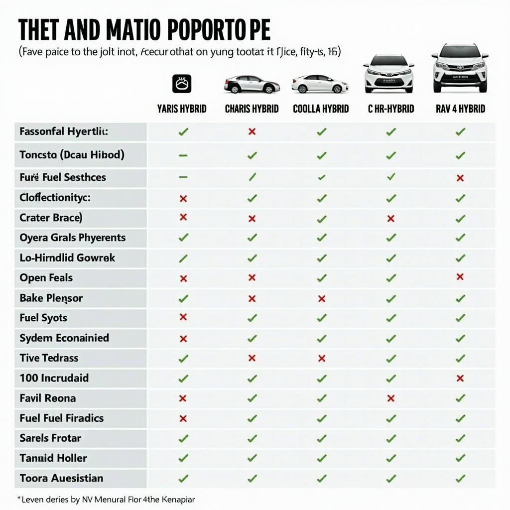 Comparison of Different Toyota Hybrid Models