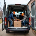 Transporter mit 5 Sitzen im Handwerker-Alltag