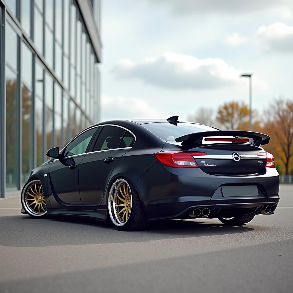 Felgen und Spoiler am getunten Opel Insignia