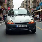 Twingo 2003 im Stadtverkehr