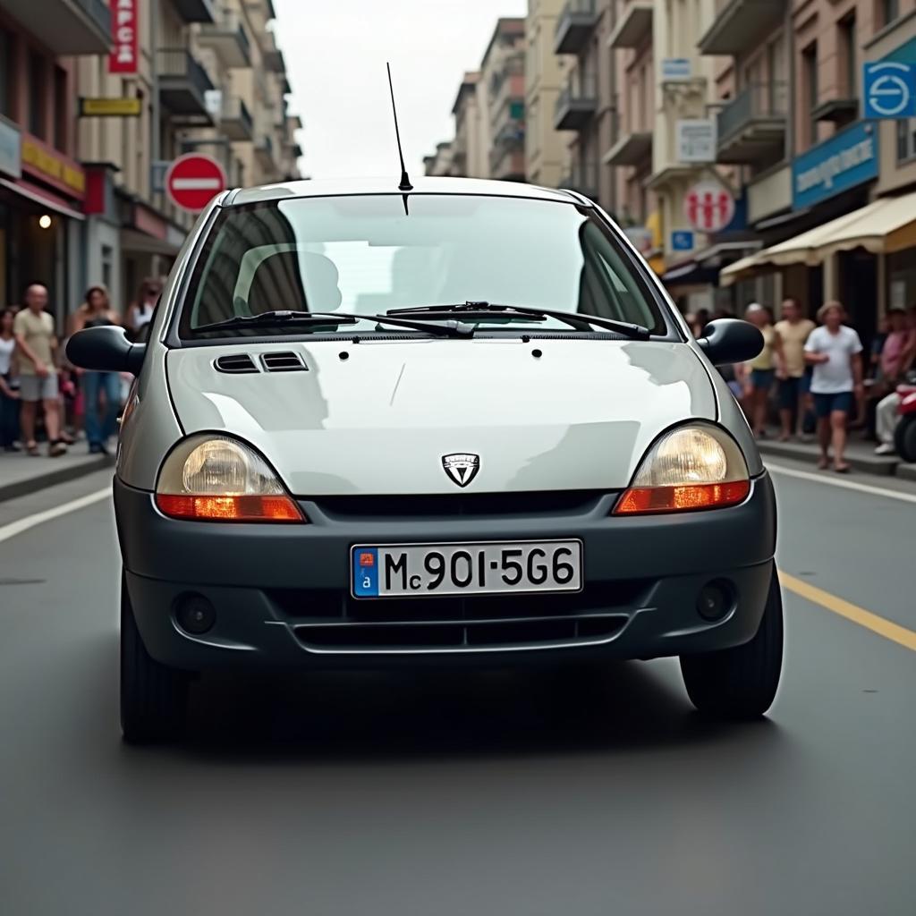 Twingo 2003 im Stadtverkehr