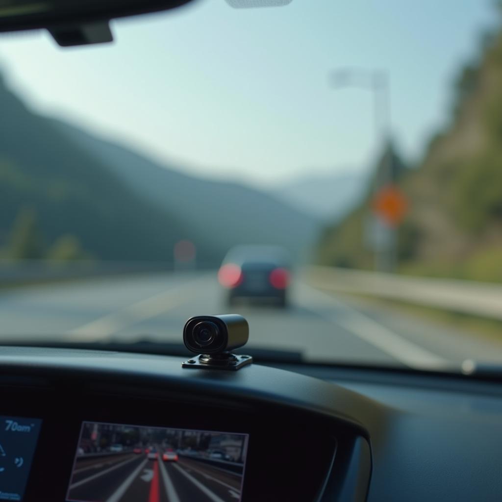 Verkehrsschildererkennung Kamera am Auto