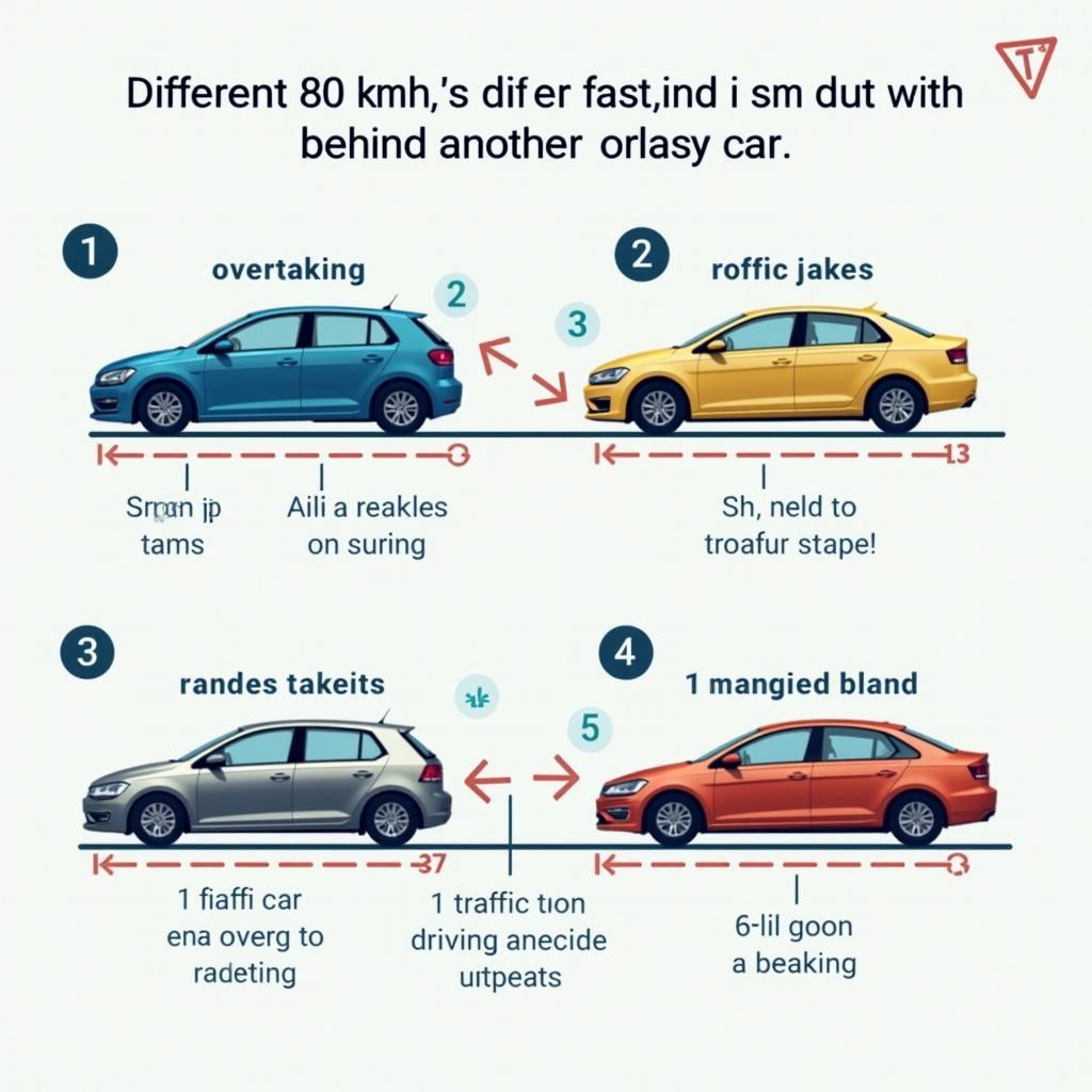 Richtiges Verhalten in verschiedenen Verkehrssituationen bei 80 km/h