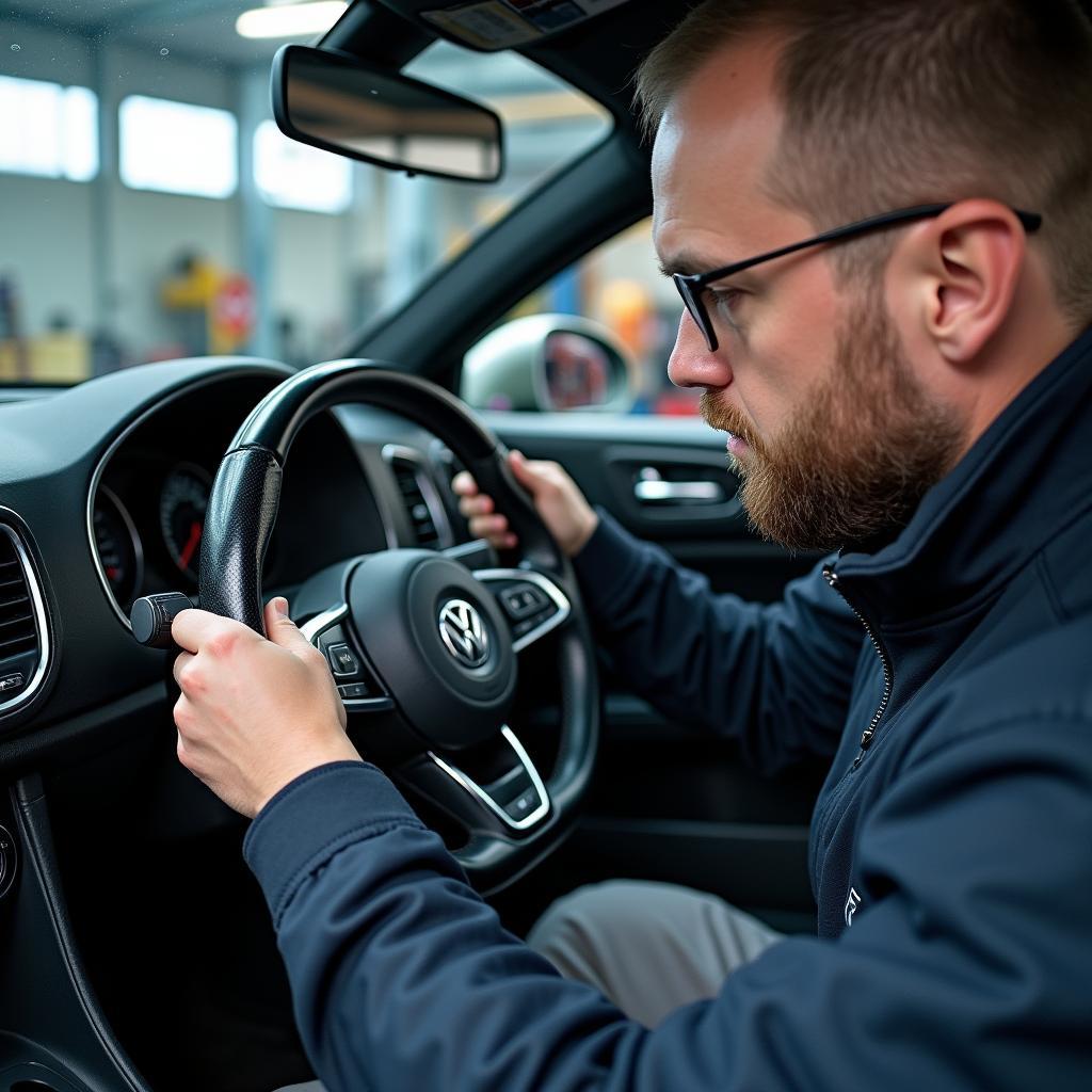 VW Beetle Cabrio Innenraum: Professionelle Reparatur