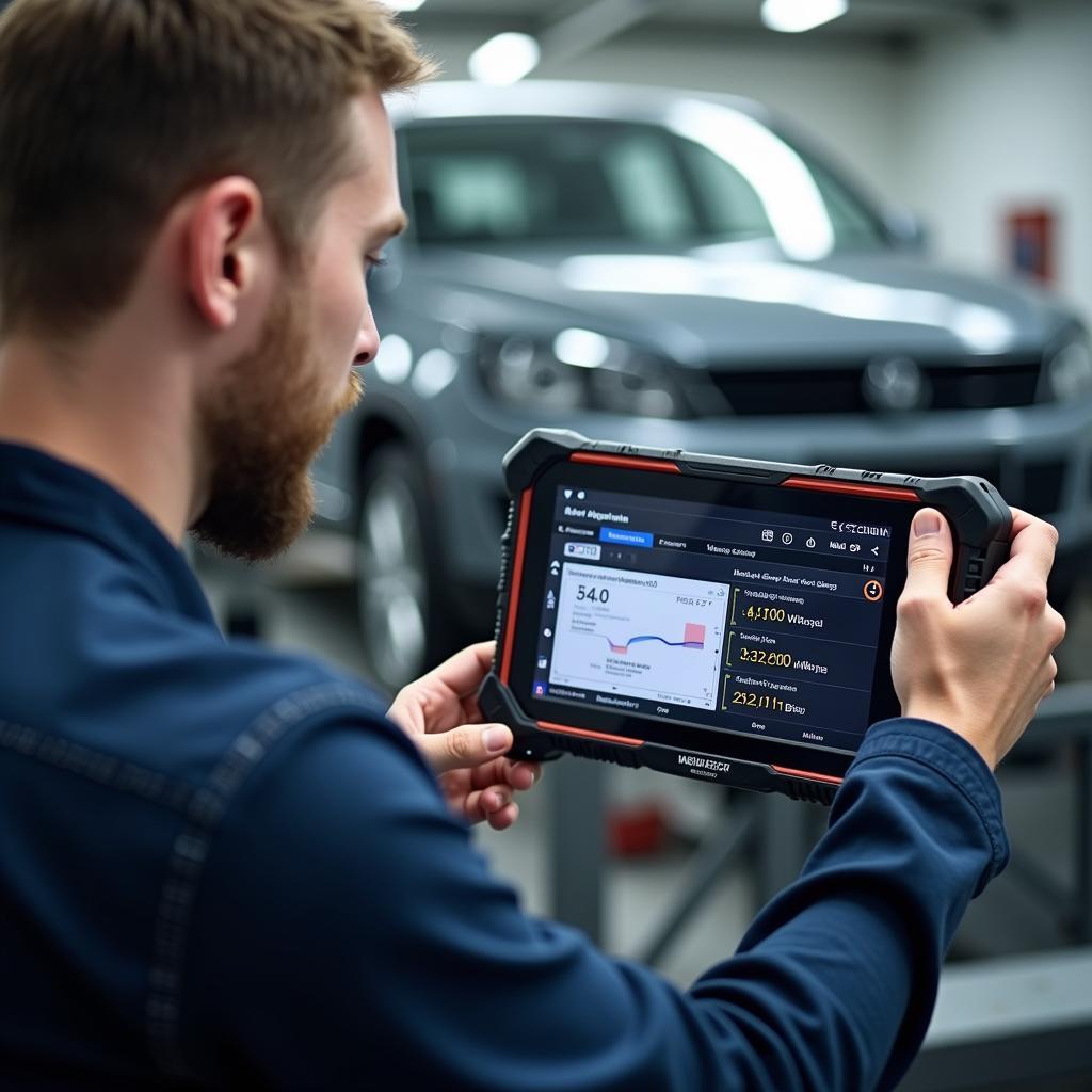 VW Diagnosegerät in der Autostadt