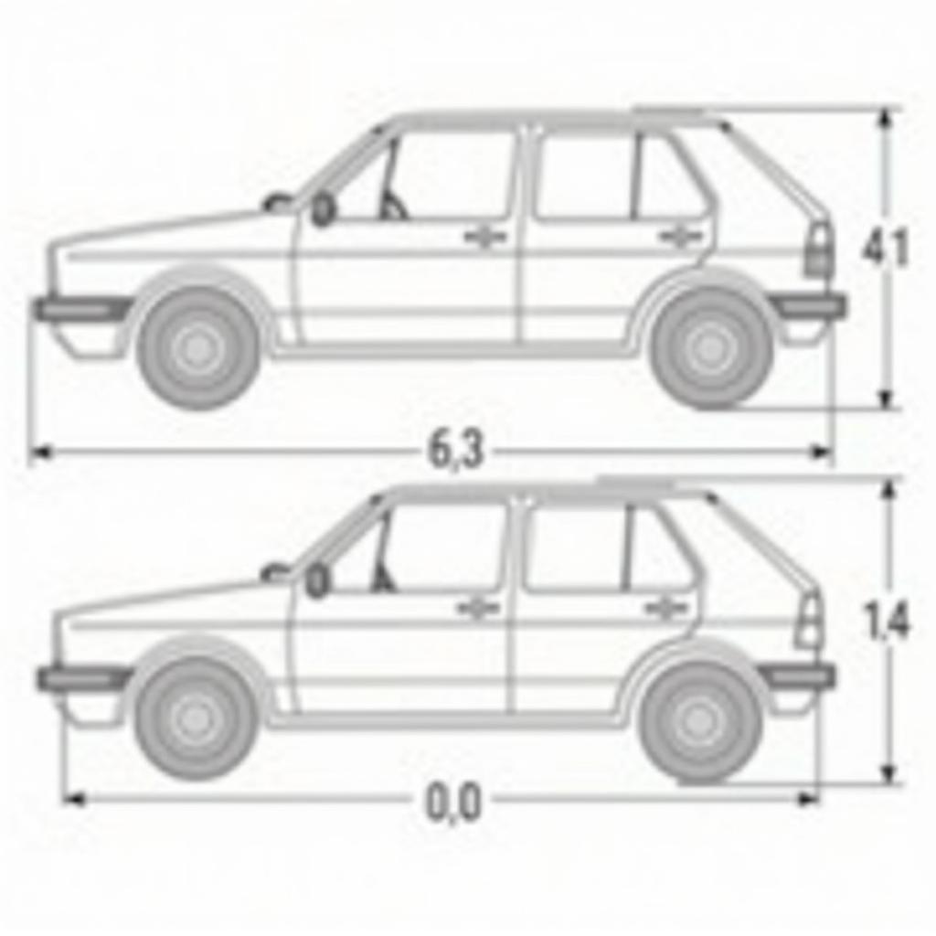 Abmessungen des VW Golf 6