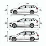 Maße und Abmessungen des VW Golf 6