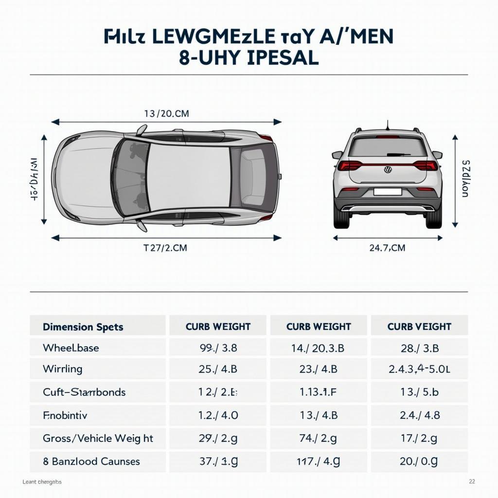 VW T-Roc Masse und Abmessungen