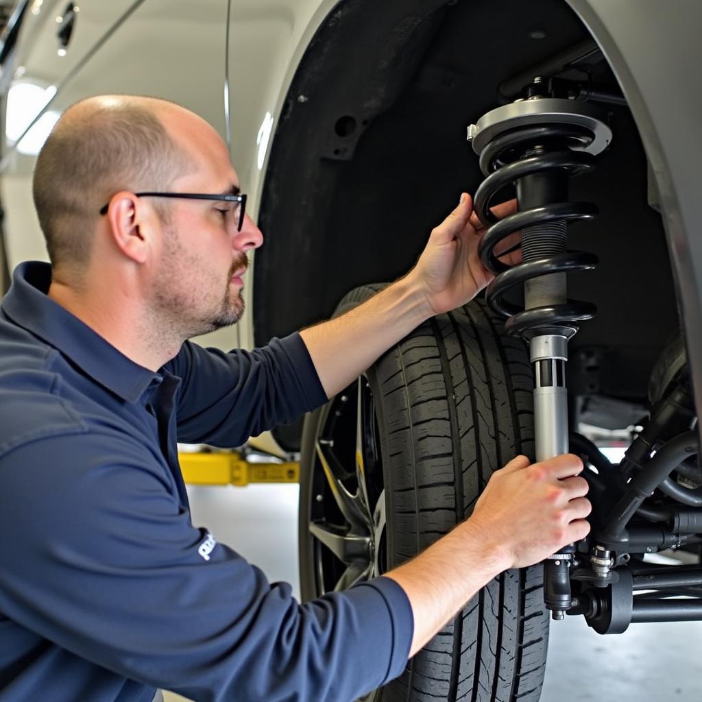 Einstellung des Gewindefahrwerks am VW T3