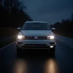 VW Tiguan Licht Sicherheit: Scheinwerfer im Dunkeln