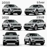 VW Tiguan in Silber: Verschiedene Modelle