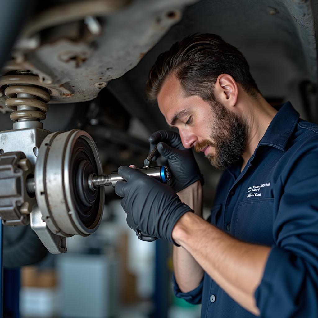 Reparation af VW Touran drivaksel på værksted