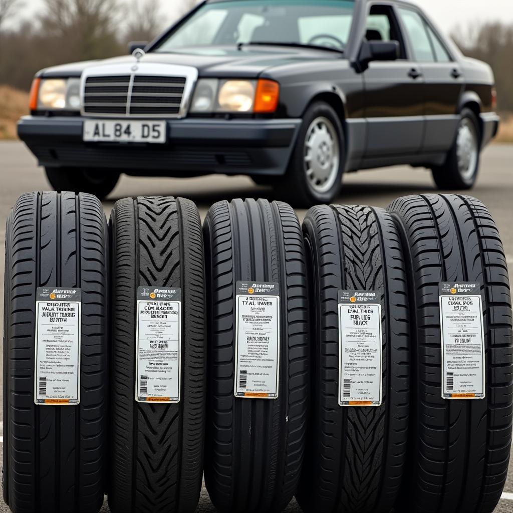 Selecting the right tires for a W124 with 17 inch wheels