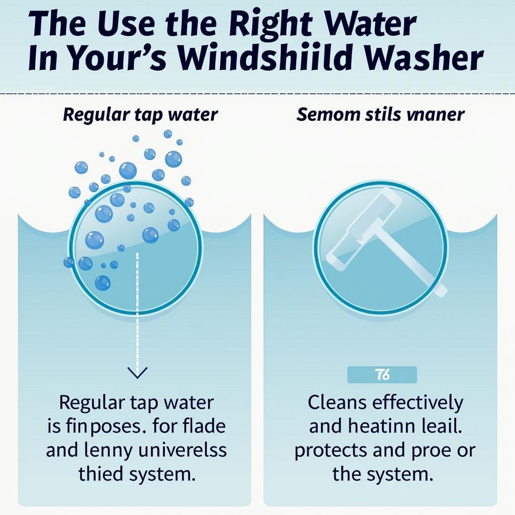 Bedeutung von Wasser in der Scheibenwaschanlage