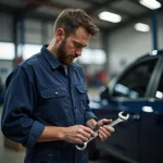 Werkzeugauswahl für Automechaniker