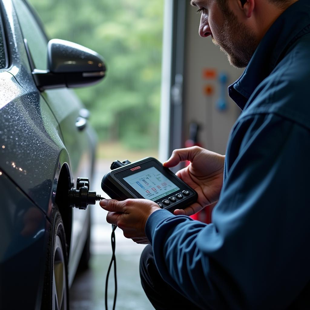 ナトゥルンスの湿気と電子機器の問題における自動車診断