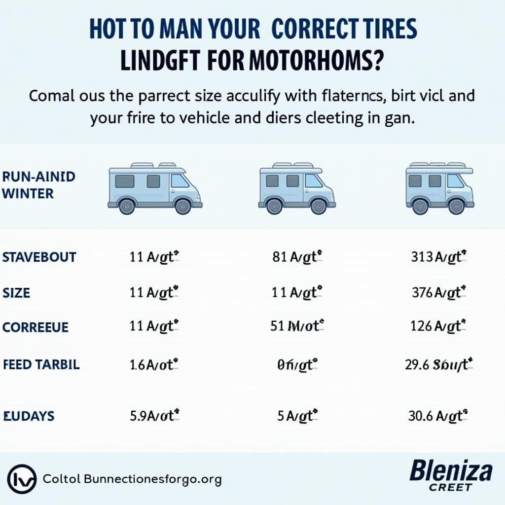 Vergleich der Größen von Winterreifen für Wohnmobile