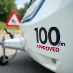 Wohnwagen mit 100 km/h Zulassung und Tempo 100 Schild