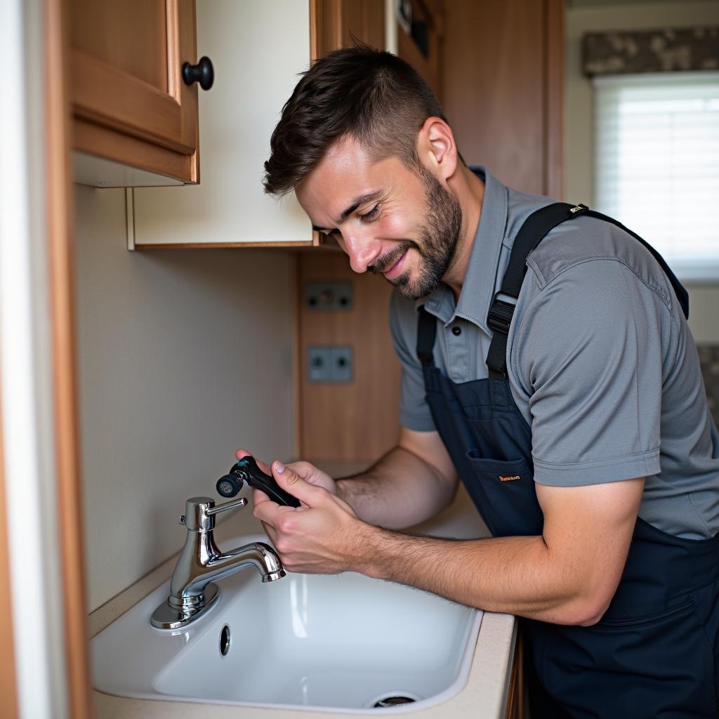 Wohnwagen Wasserhahn Bad: Reparatur-Service