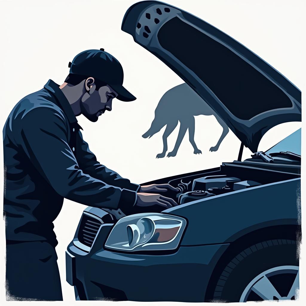 Wolf Geschwindigkeit und Auto Reparatur