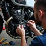 Yamaha Z Motorrad Reparatur