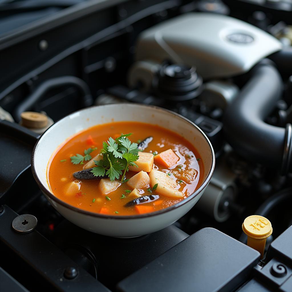 Analogy between "ziehende" Hechtsuppe and car troubleshooting