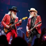 ZZ Top spielt La Grange live auf einem Konzert