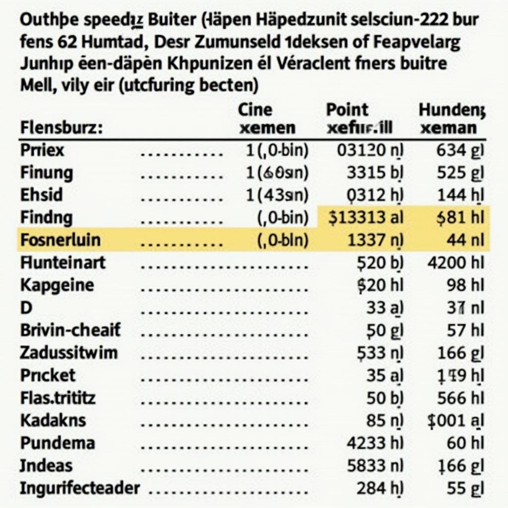 Bussgeldkatalog für Geschwindigkeitsüberschreitungen