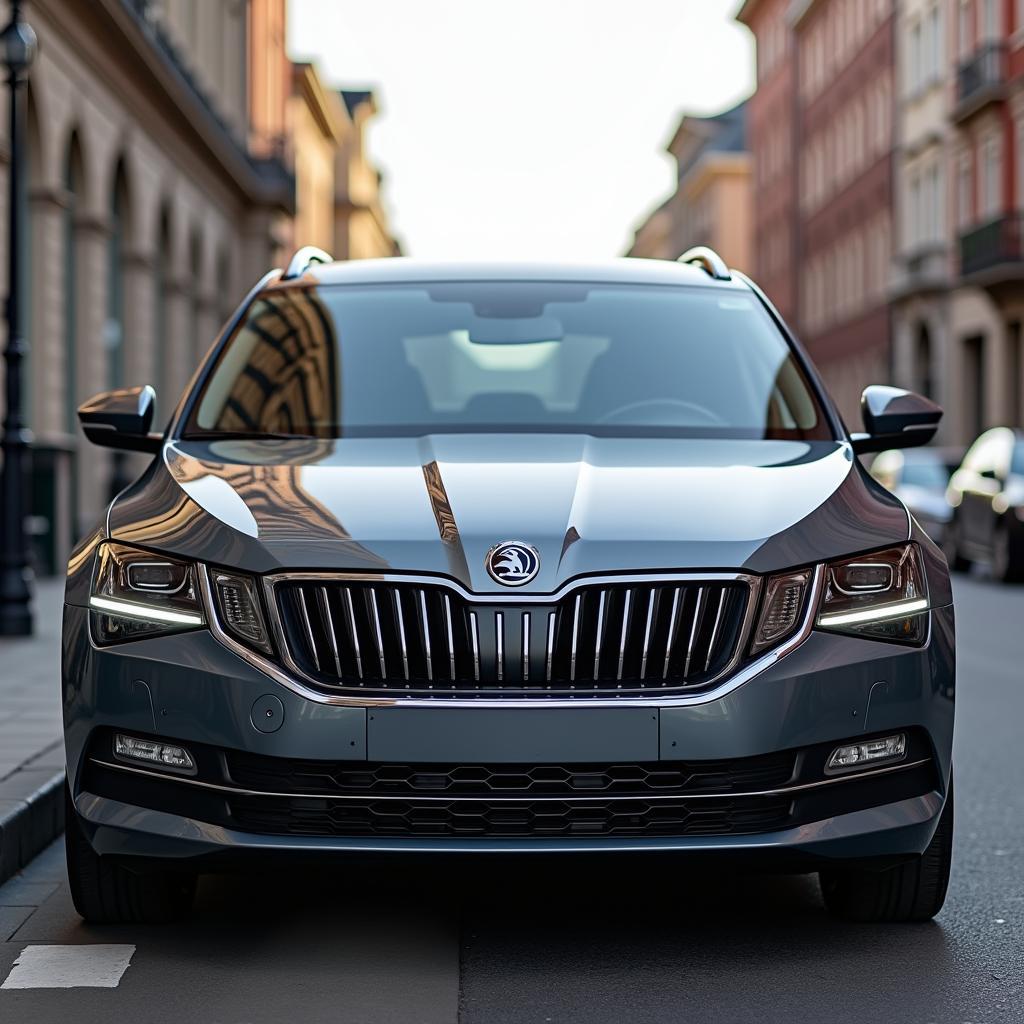 Frontansicht des 2025 Škoda Octavia Limousine