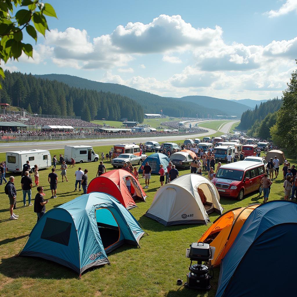 Campen beim 24h-Rennen Nürburgring:  Eine einzigartige Atmosphäre