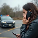 Polizei kontaktieren um abgeschlepptes Auto zu finden.