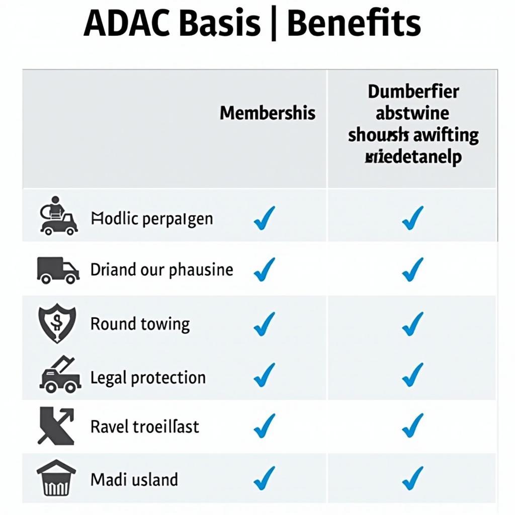 ADAC Basis Mitgliedschaft Leistungen Übersicht