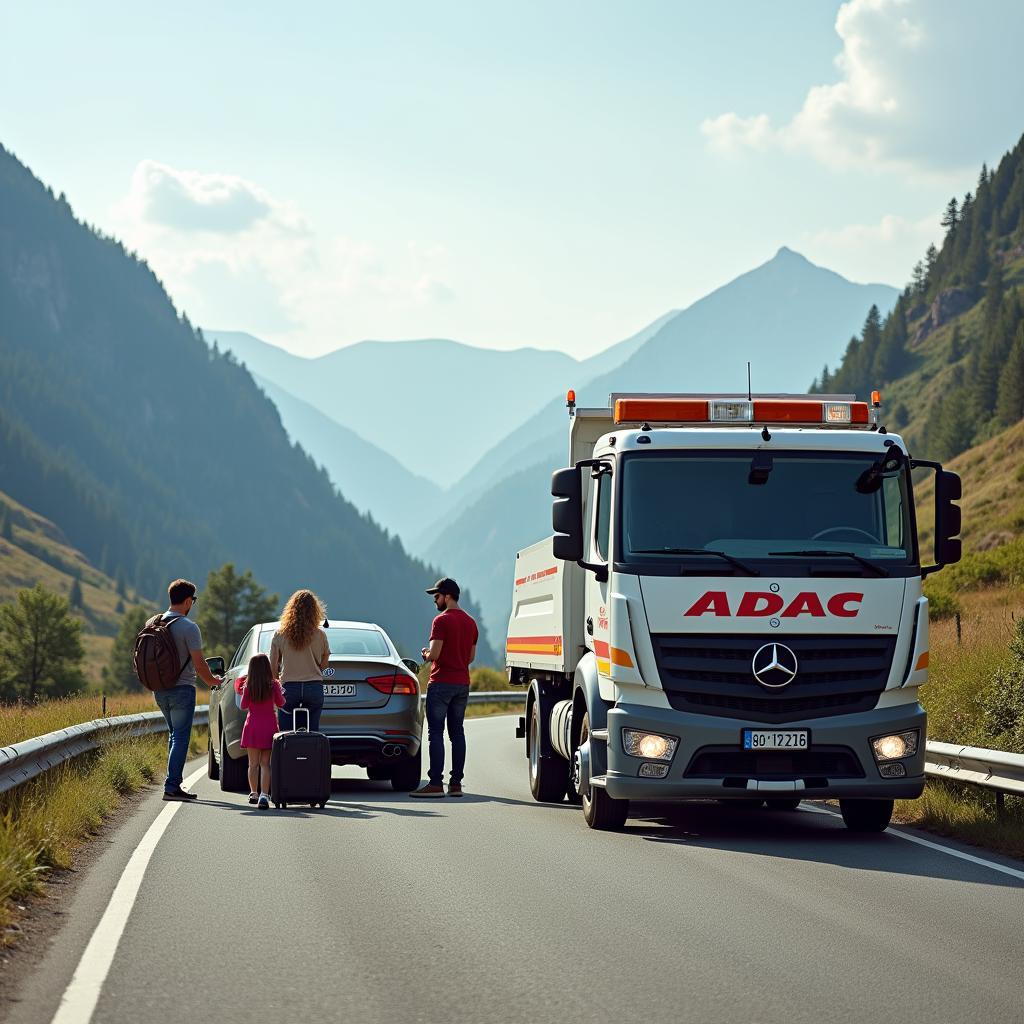 ADAC Plus Pannenhilfe im Ausland: Pannenhilfe durch den ADAC im Ausland.