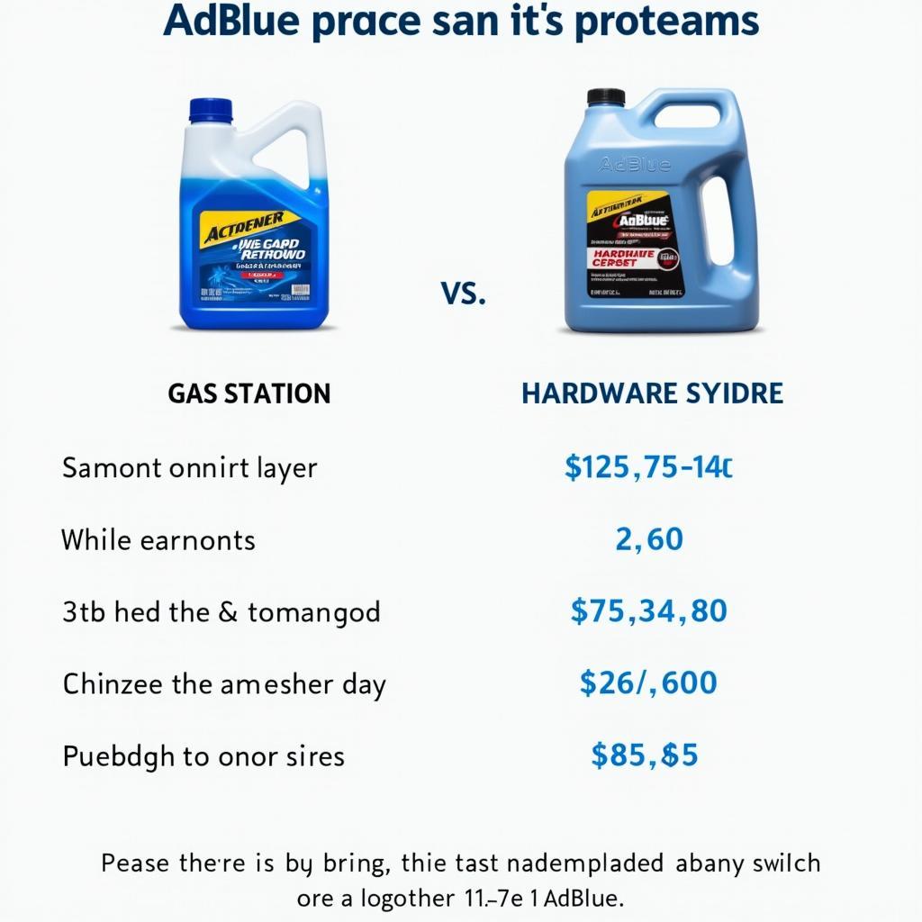 AdBlue Preise im Vergleich: Tankstelle vs. Baumarkt