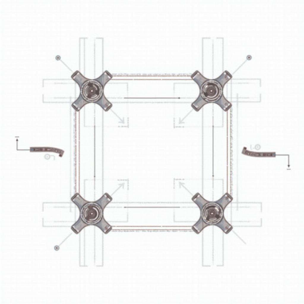 Schema eines Allrad Elektro Motors