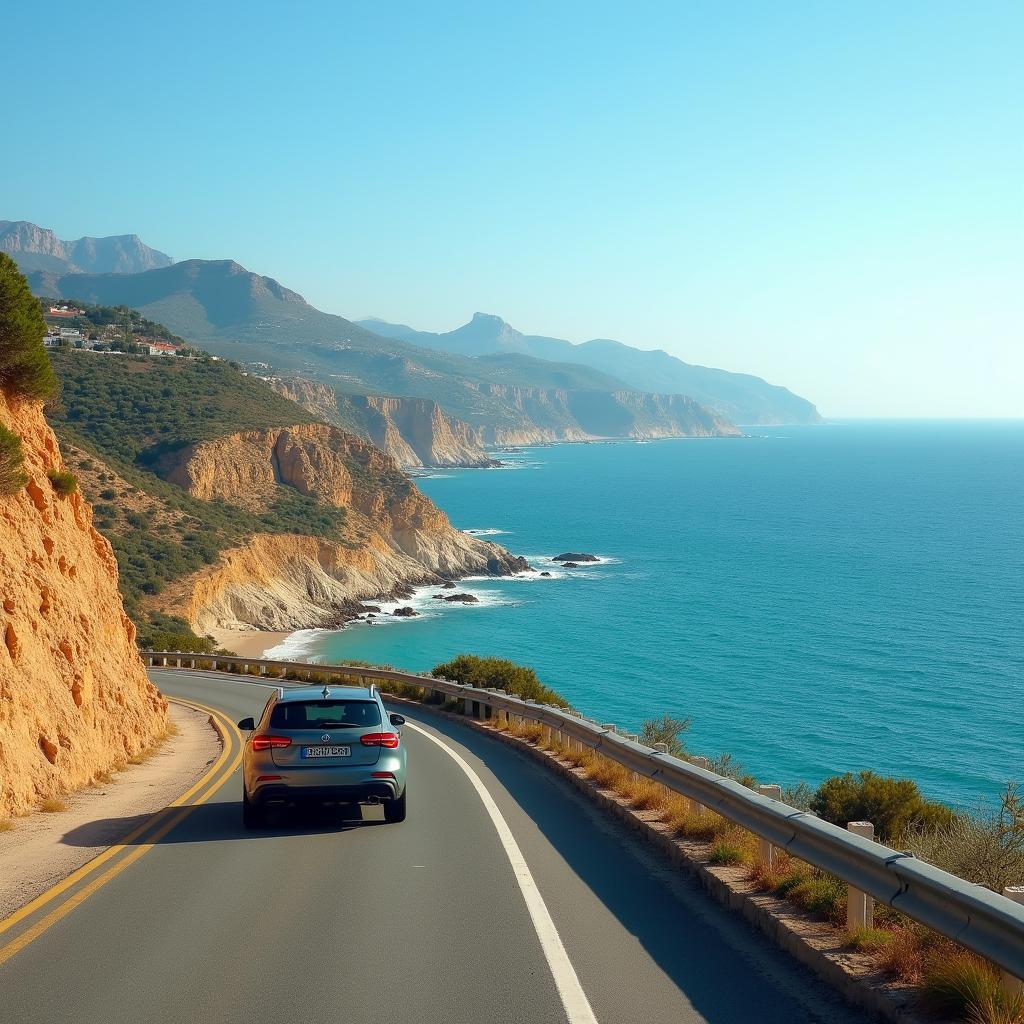 Roadtrip durch Andalusien auf einer Küstenstraße