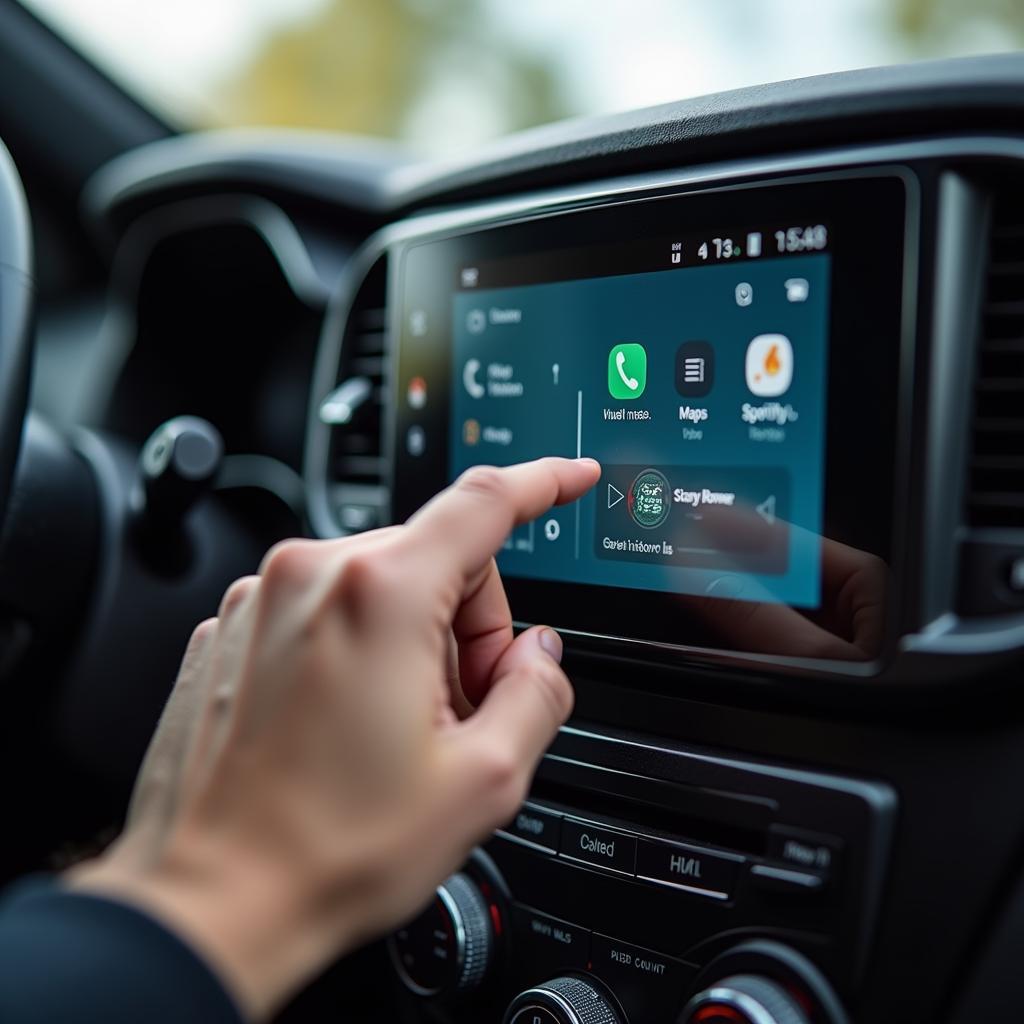 Bedienung des Android Autoradio 1 DIN Touchscreens