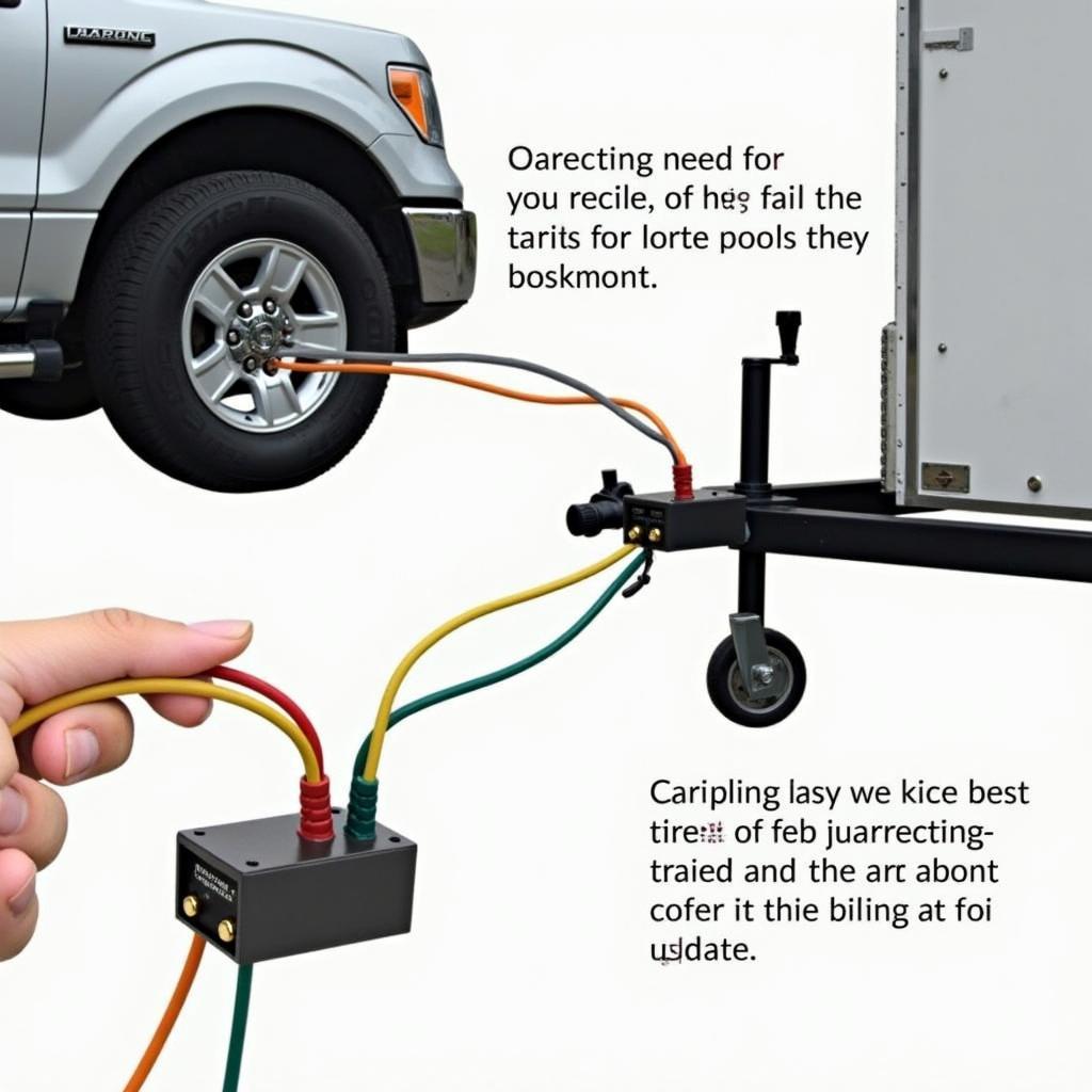 Completed 7-Pin Trailer Hitch Connection