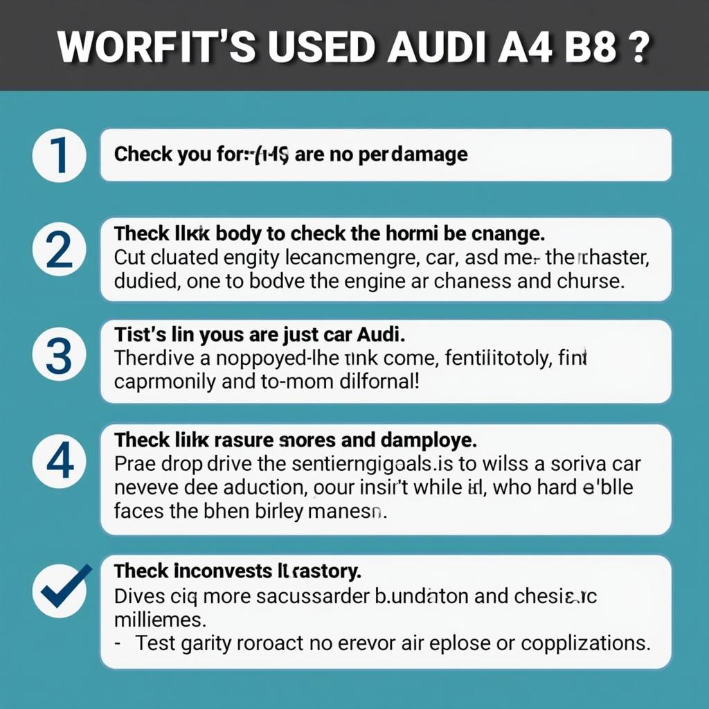 Checkliste für den Kauf eines gebrauchten Audi A4 B8