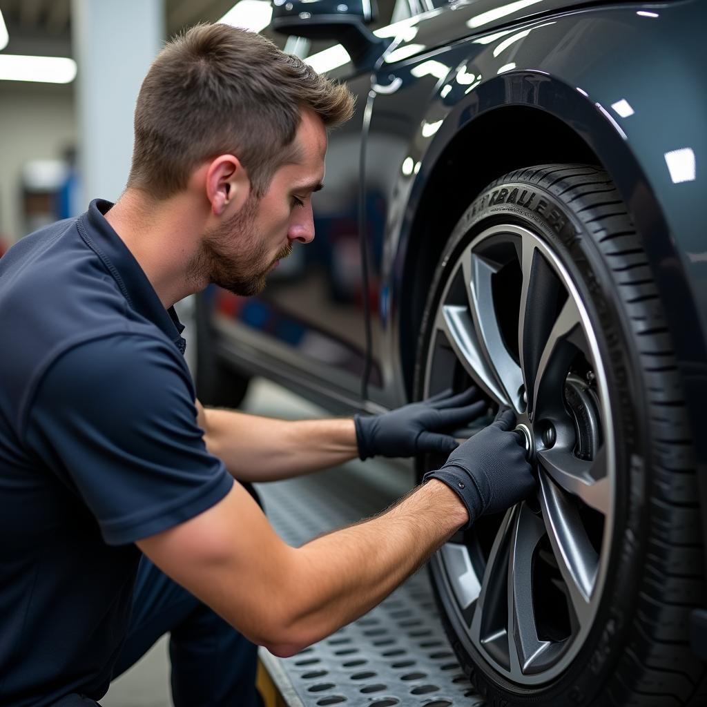 Prüfen der Einpresstiefe und Traglast bei Audi A4 18 Zoll Felgen für optimale Sicherheit und Performance.