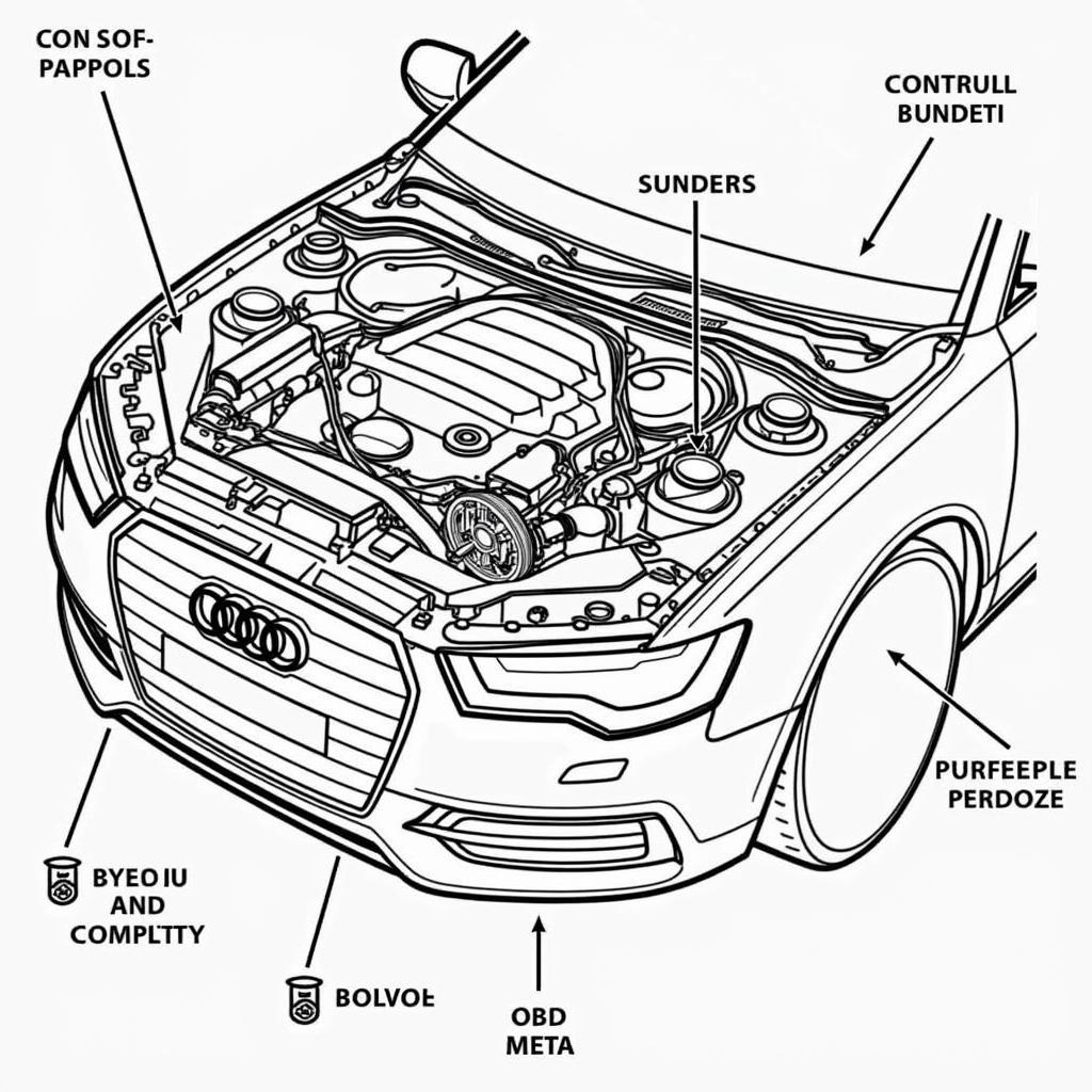 Audi A6 C8 Motorraum Diagnose