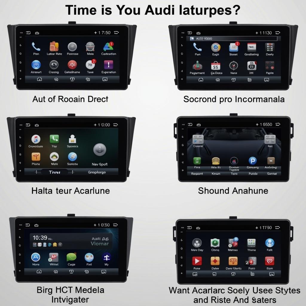 Types de systèmes de navigation Audi A6