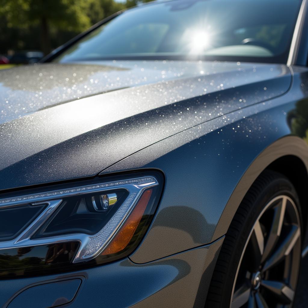 Audi Manhattan Grau Metallic im Sonnenlicht