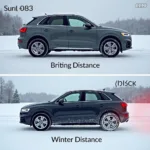 Kürzerer Bremsweg mit Audi Q3 Winterreifen