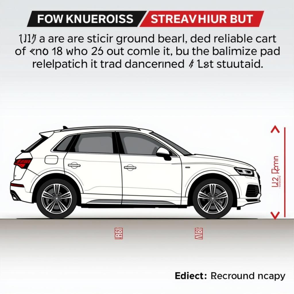 Bodenfreiheit Audi Q5 8R mit Bodykit: Beachten Sie die verringerte Bodenfreiheit