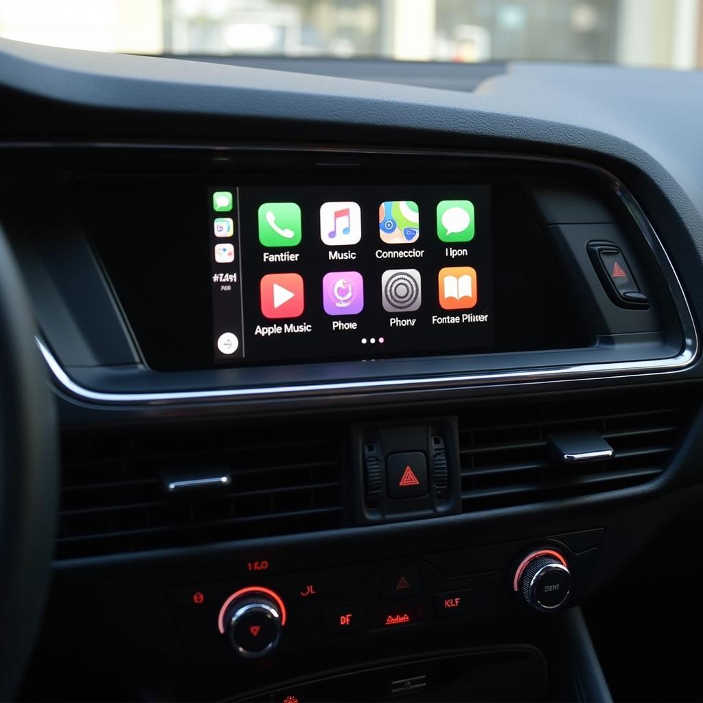 CarPlay sullo schermo MMI dell'Audi Q5