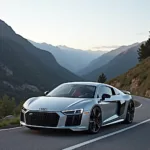 Audi R Line Modell auf Bergstraße