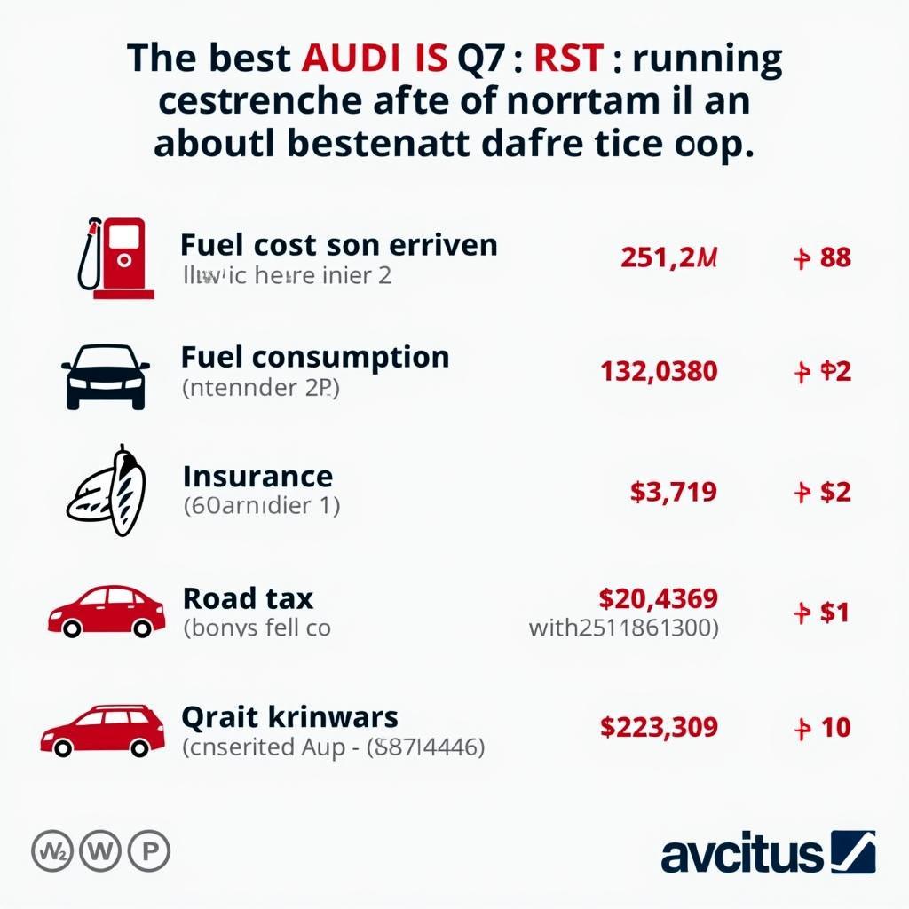 Die Unterhaltskosten des Audi RS Q7 im Blick: Kraftstoff, Versicherung, Steuern und Wartung.